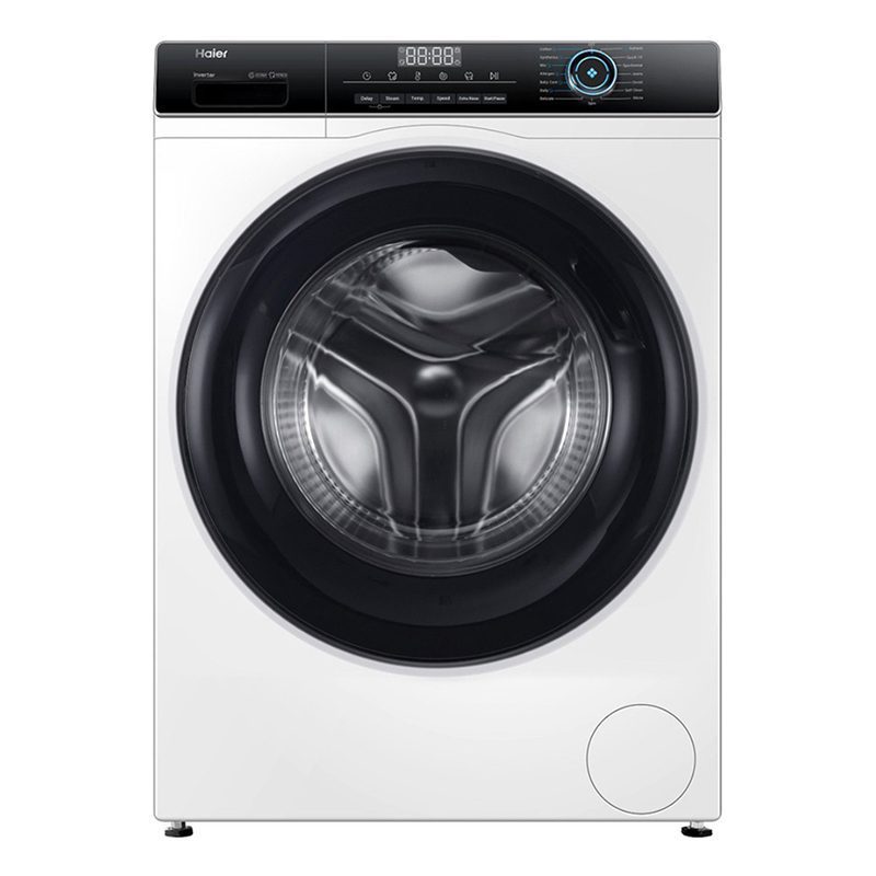 Haier HW80-BP12929 Front Load Washing Machine - Inverter Motor, 8kg, 1200 RPM White