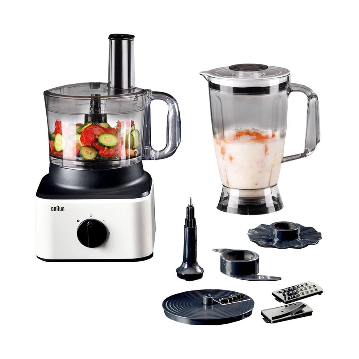 Braun* Food Processor 8 in 1 800w 2.1L White