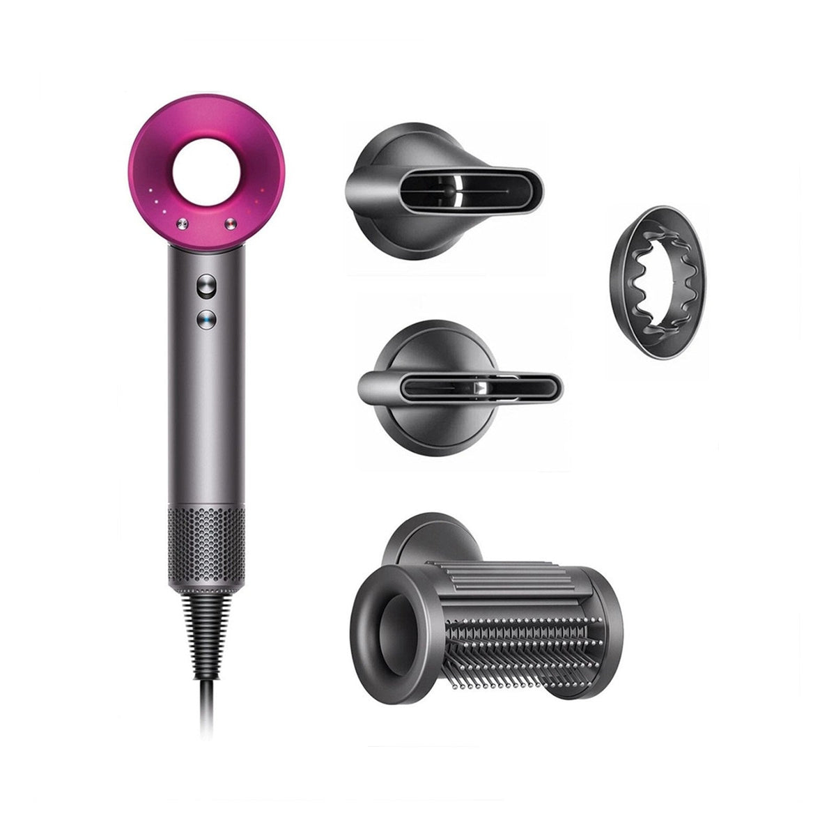 Dyson Supersonic Hair Dryer Nickel/ Fuchsia - image 1